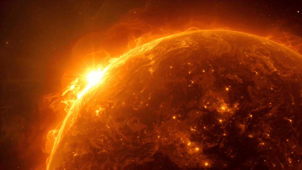 explosión en el sol